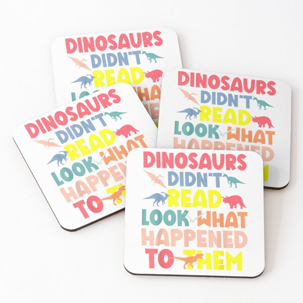 Item preview, Dinosaurs Didn’t Read Funny Back to School Teacher Librarian T-Shirt designed and sold by DArtfulStudio.