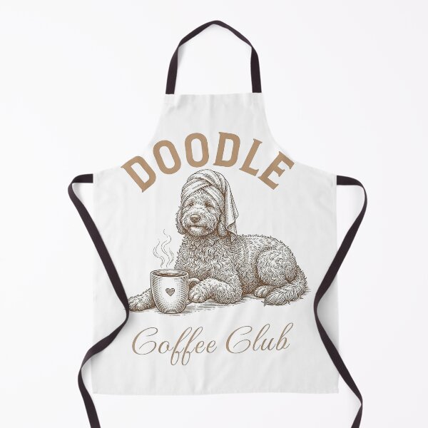 Item preview, Doodle Coffee Club Cute Labradoodle Lover Coffee Doodle Dog T-Shirt designed and sold by DArtfulStudio.