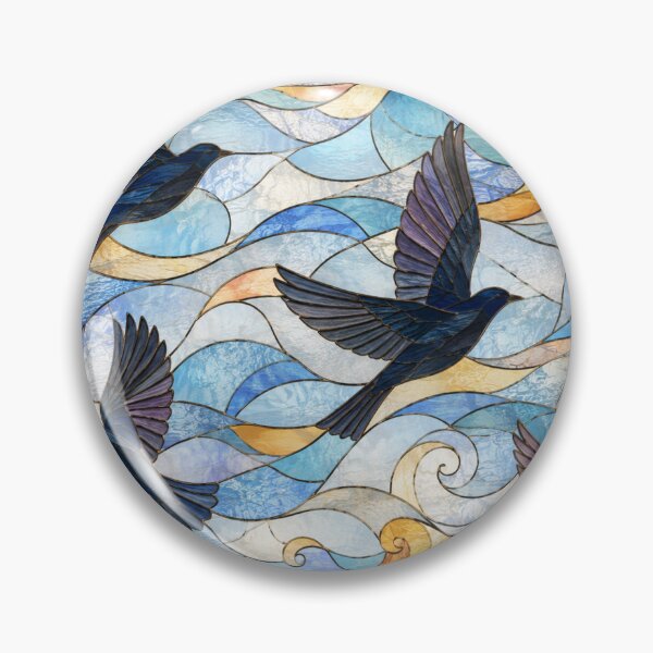 Item preview, Stained Glass Birds in Motion designed and sold by Dresut.