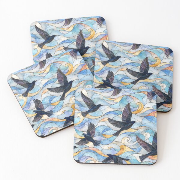 Item preview, Stained Glass Birds in Motion designed and sold by Dresut.
