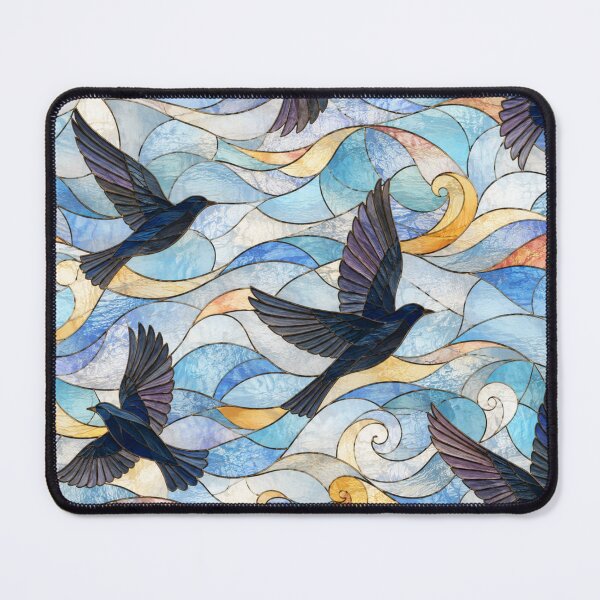Item preview, Stained Glass Birds in Motion designed and sold by Dresut.