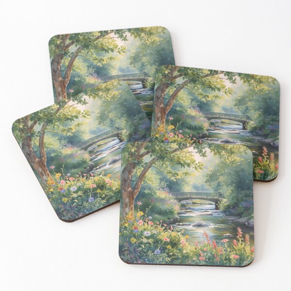 Item preview, Wildflowers Creek Bridge designed and sold by SeaStarAlex.