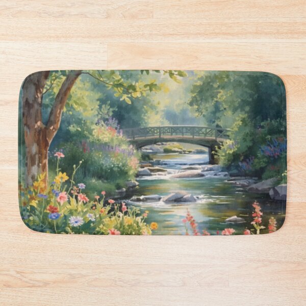 Item preview, Wildflowers Creek Bridge designed and sold by SeaStarAlex.