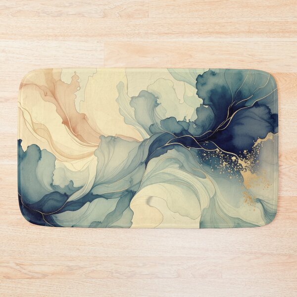 Item preview, Floating Flora (vintage teal) designed and sold by WeaveSphere.