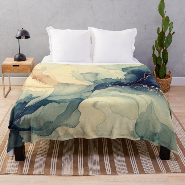 Item preview, Floating Flora (vintage teal) designed and sold by WeaveSphere.