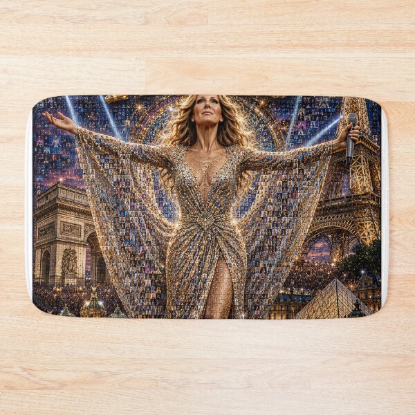 Item preview, CELINE – The Return to Paris 2026 | Premium 3D Micro-Mosaic T-Shirt Edition designed and sold by JcAbstractArt.