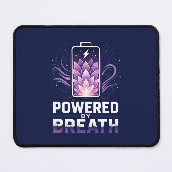Item preview, Powered By Breath – Lotus Energy Battery Wellness Design designed and sold by warlistop.