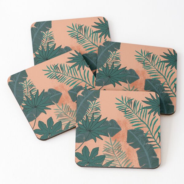 Item preview, Artisan Tropical Fan Palm & Banana Leaf Illustration designed and sold by altastudio.