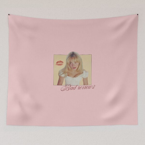 Item preview, Sabrina Carpenter Bad Reviews Kiss Graphic designed and sold by Moonpaw-Whimsy.