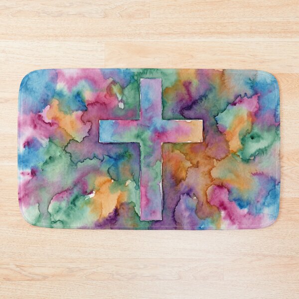 Item preview, Watercolor Bleeding Cross designed and sold by LibertyForge-Co.