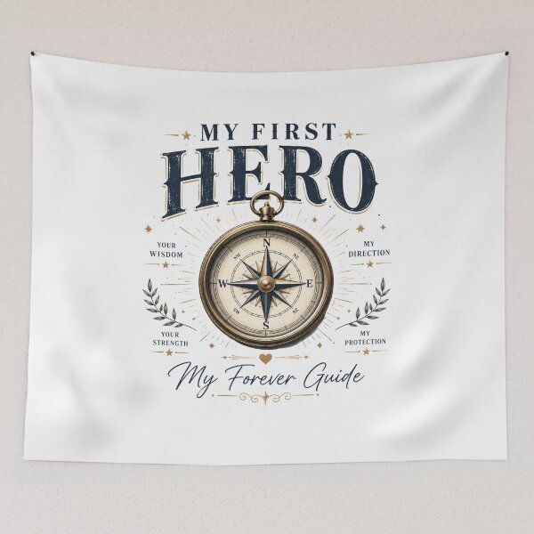 Item preview, My First Hero Dad Shirt | Meaningful Father's Day Gift for Dad designed and sold by pradeepvisuals.