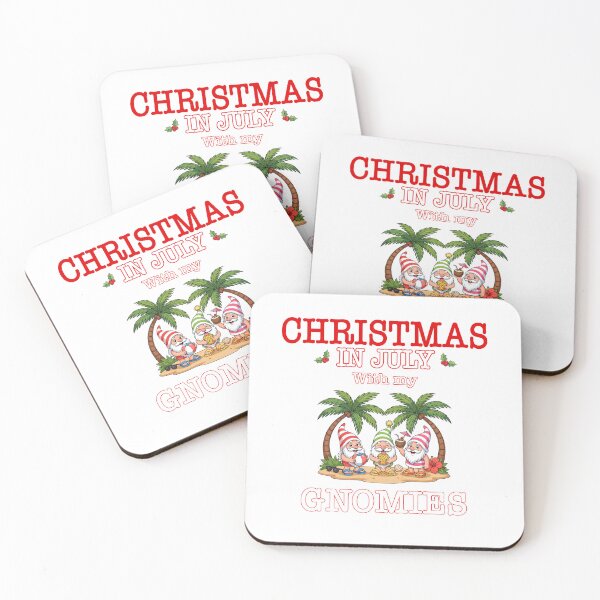 Item preview, Christmas In July Tropical Party Gnomes designed and sold by QuiteOrbit.