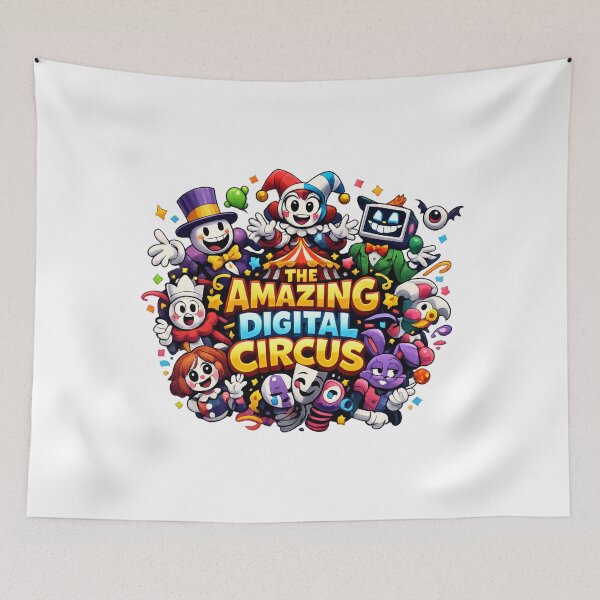 Item preview, Amazing Digital Circus Cartoon Character Fan Art Sticker | Colorful Circus Adventure Design designed and sold by mocci10.