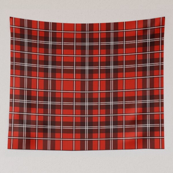 Item preview, Classic Red Black Tartan Plaid Seamless Pattern with White Accent Lines designed and sold by Longsilp.