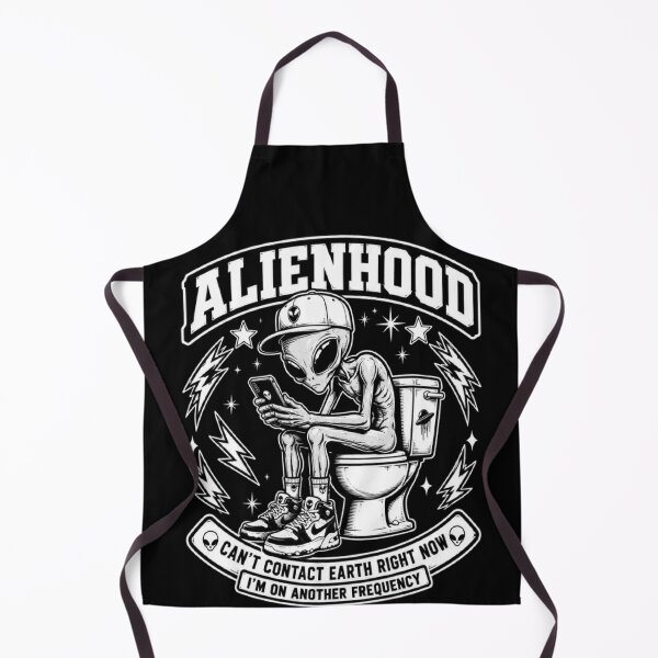 Item preview, RESIDENT ALIEN in the toilet designed and sold by ALL ART .