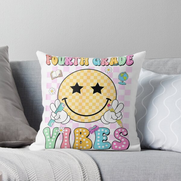 Item preview, Fourth Grade Vibes Smile Face Teacher Kid Back to School T-Shirt designed and sold by Voila-creative.