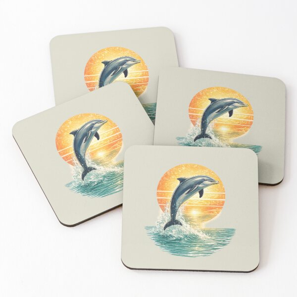 Item preview, Vintage Florida Coastal Dolphin Paradise Tropical Escape designed and sold by piketo.