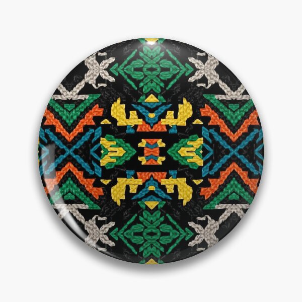 Item preview, Geometric Pattern of Indigenous Handwoven Fabric designed and sold by ElementoVisual.