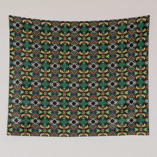 Item preview, Geometric Pattern of Indigenous Handwoven Fabric designed and sold by ElementoVisual.