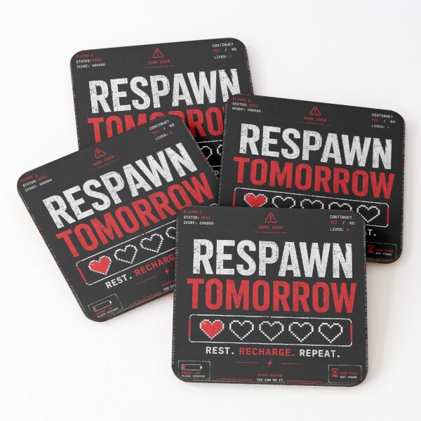 Item preview, Respawn Tomorrow Gaming Retro Gamer Design designed and sold by KAIGEN7.