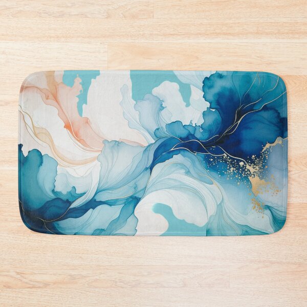 Item preview, Floating Flora (teals) designed and sold by WeaveSphere.