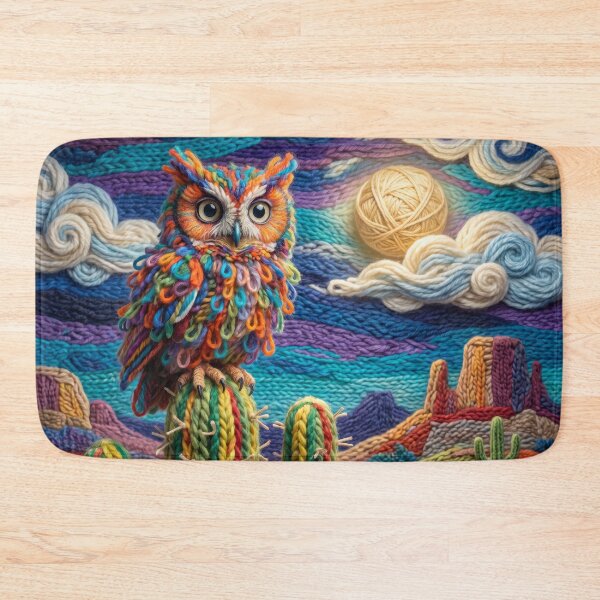 Item preview, Yarn Screech Owl in a Yarnie Desert designed and sold by Tridentulus.