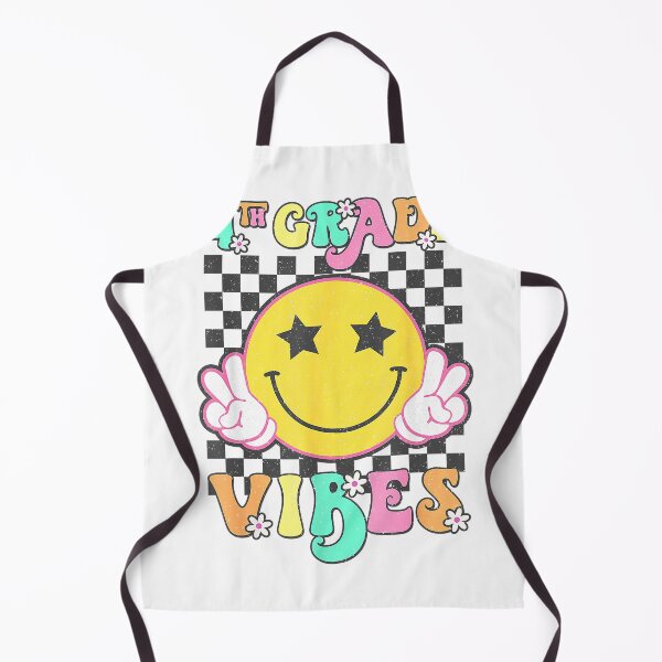 Item preview, Girls 4th Grade Vibes Smile Face Back to School Fourth Grade T-Shirt designed and sold by Othinus.