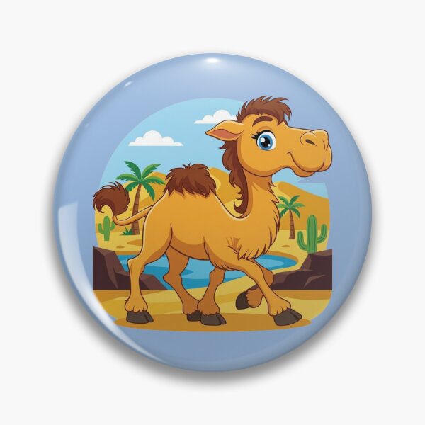 Item preview, Cute Cartoon Camel in Desert Oasis Kawaii Illustration designed and sold by morning sun.