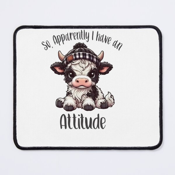 Item preview, Cute Cow Attitude Design designed and sold by HUTEND.