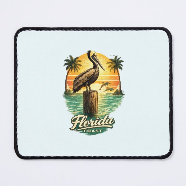 Item preview, Tropical Key West Vintage Florida Pelican Sunset designed and sold by piketo.