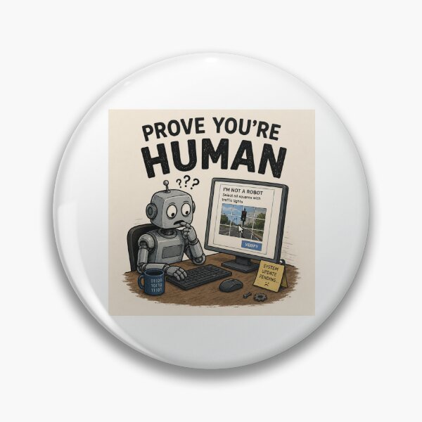 Item preview, I'm not a robot designed and sold by Thinksmith.