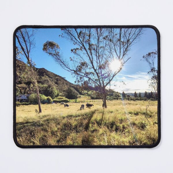 Item preview, Morning Sun in the Field with Grazing Cows designed and sold by ElementoVisual.