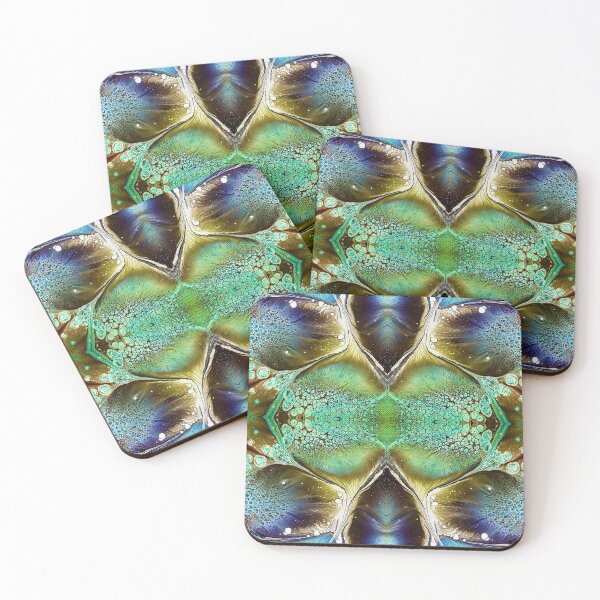 Item preview, Turquoise, Cobolt Blue, Green Wall Art Original  designed and sold by SacredTemple888.