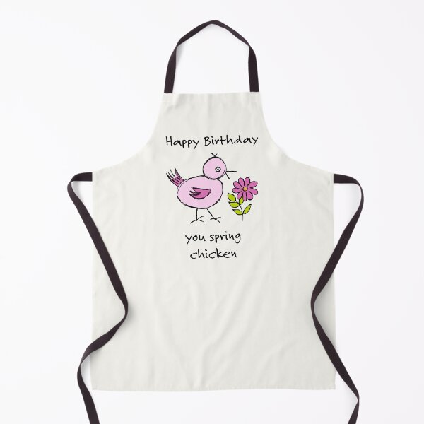 Item preview, Happy birthday Spring Chicken designed and sold by FrancesPoff.