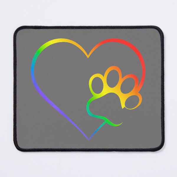 Item preview, Dog Paw Print LGBTQ Rainbow Flag Gay Pride Ally Pet Lover designed and sold by KristineLi.
