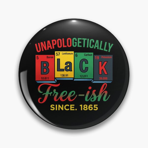 Item preview, Juneteenth Periodic Table Unapologetically Black Free-ish 1865 designed and sold by Vermanartist.