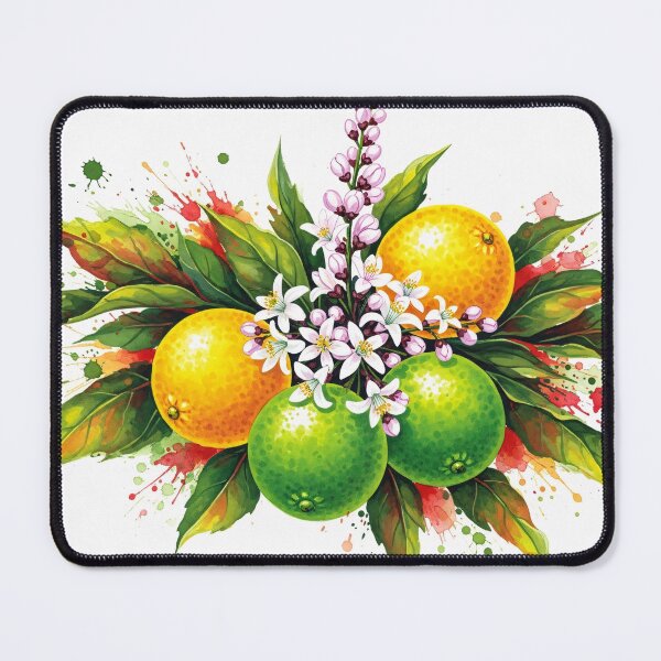 Item preview, Citrus Blossom Watercolor Arrangement designed and sold by PixorStudio.