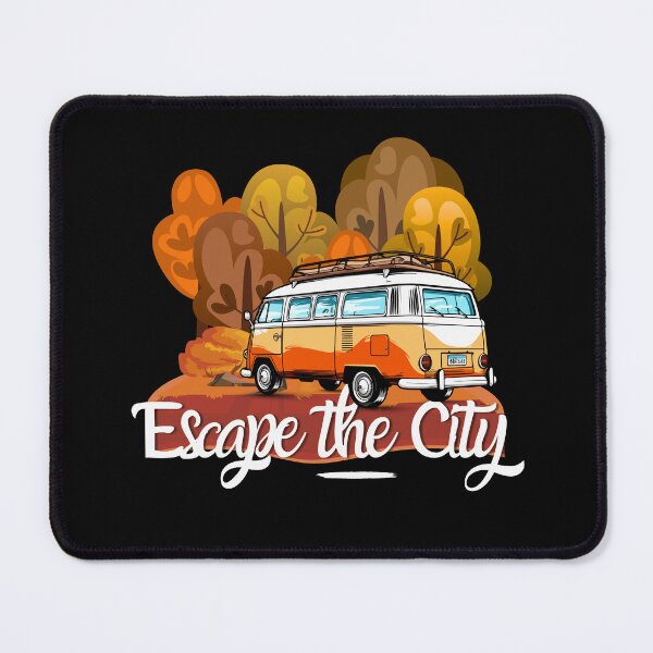Item preview, Escape the City - Vintage Camper Van Adventure Streetwear designed and sold by AARZNT Studio.