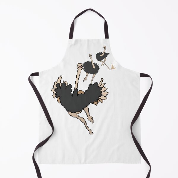 Item preview, Running Ostrich Trio Pixel Art designed and sold by Pixel Animal.