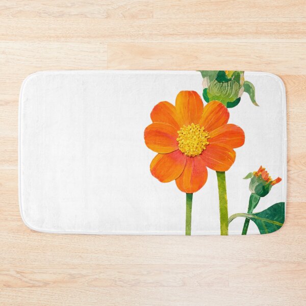 Item preview, Orange Sunflower II, Detailed Flower, Papercut Collage Illustration, Elegante Design designed and sold by SWSandraWechner.