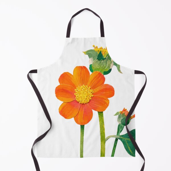 Item preview, Orange Sunflower II, Detailed Flower, Papercut Collage Illustration, Elegante Design designed and sold by SWSandraWechner.