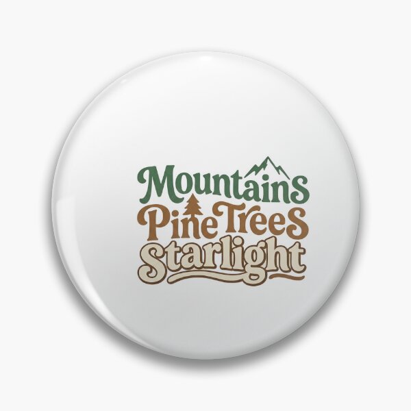 Item preview, Mountains Pine Trees Starlight Design designed and sold by HUTEND.