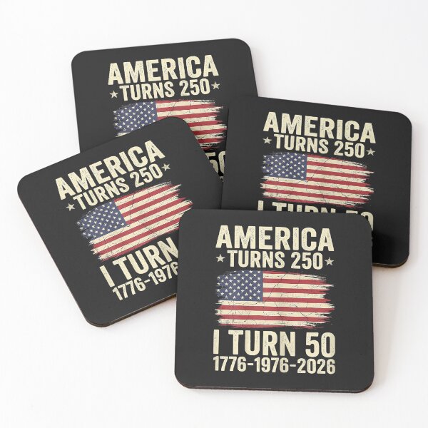 Item preview, America Turns 250 I Turn 50 Patriotic 50th Birthday designed and sold by FrankIsabel.