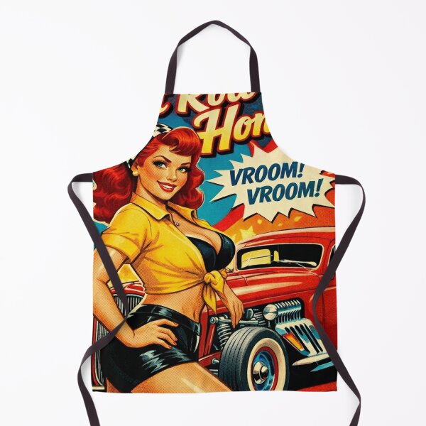 Item preview, Hot Rod Girl Motor Racing Pin Up Vintage designed and sold by JonelleTshirts.