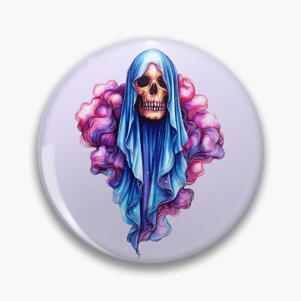 Item preview, Cosmic Grim Reaper Skull with Purple Smoke designed and sold by SweetLilith.