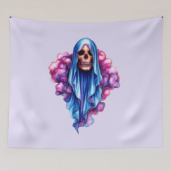 Item preview, Cosmic Grim Reaper Skull with Purple Smoke designed and sold by SweetLilith.