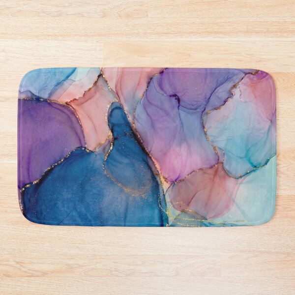 Item preview, Blue , pink and purple Flowing Abstract Painting designed and sold by Differenceee.