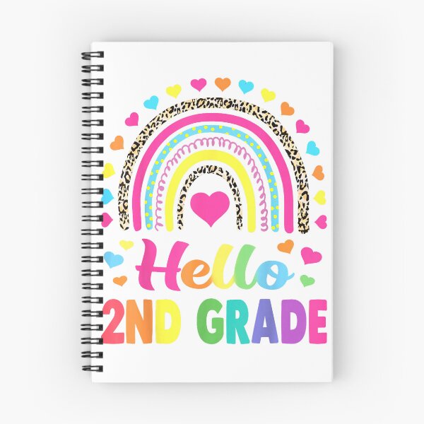 Item preview, Hello 2nd Grade Teacher Leopard Rainbow Back to School T-Shirt designed and sold by ‘Nothing Scares Me’ Store.
