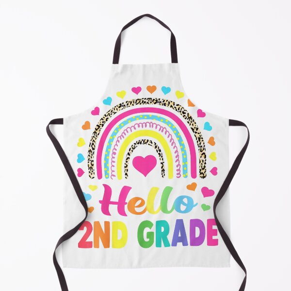 Item preview, Hello 2nd Grade Teacher Leopard Rainbow Back to School T-Shirt designed and sold by ‘Nothing Scares Me’ Store.