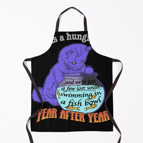 Item preview, Cat Souls Fish Bowl Repeating Phrase Graphic designed and sold by sawsan-art.